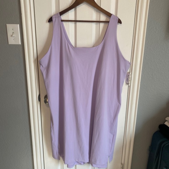 Old Navy Dresses & Skirts - Old Navy Active PowerSoft Tank Dress Women's Plus 4XL Built in‎ Bra Lilac Purple